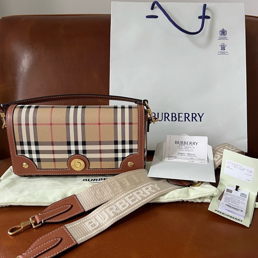 Burberry Top Handle Note Bag